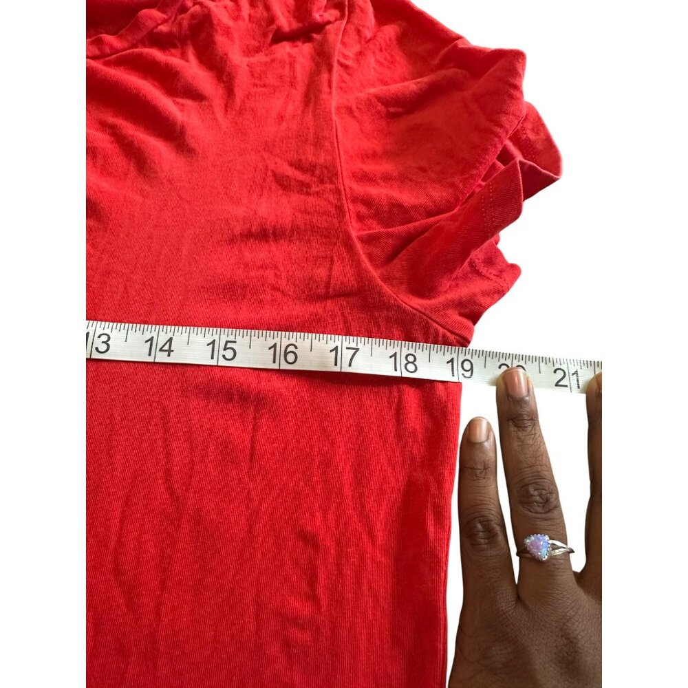 Karl lagerfield Red Graphic Tee With Eiffel Tower Design From Paris Love Karl M - Picture 6 of 10